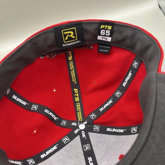 Catonsville Cardinals Baseball At The Ville Hat Cap Red C Fitted Mens 7 3/8 - Picture 5 of 6